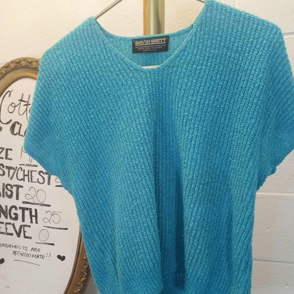 VTG 90s David Brett Box Sweater M/L - Picture 2 of 7